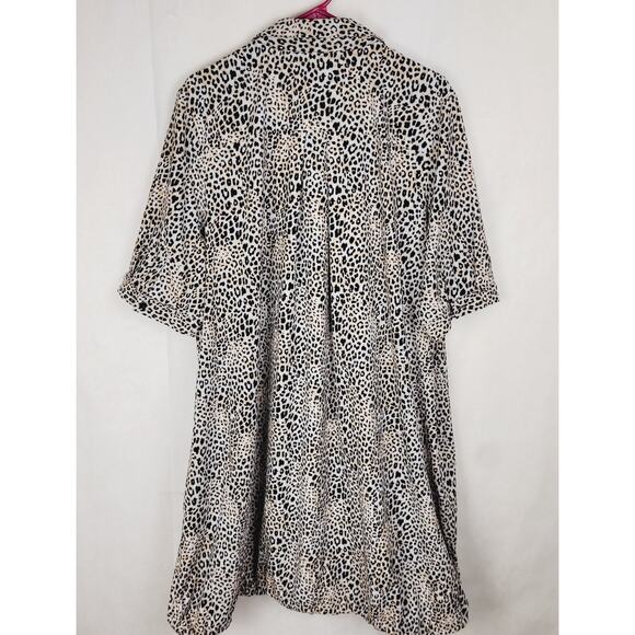 Chicos Zenergy cheetah print UPF bungee dress Size XL Travel Active Casual - Picture 4 of 15